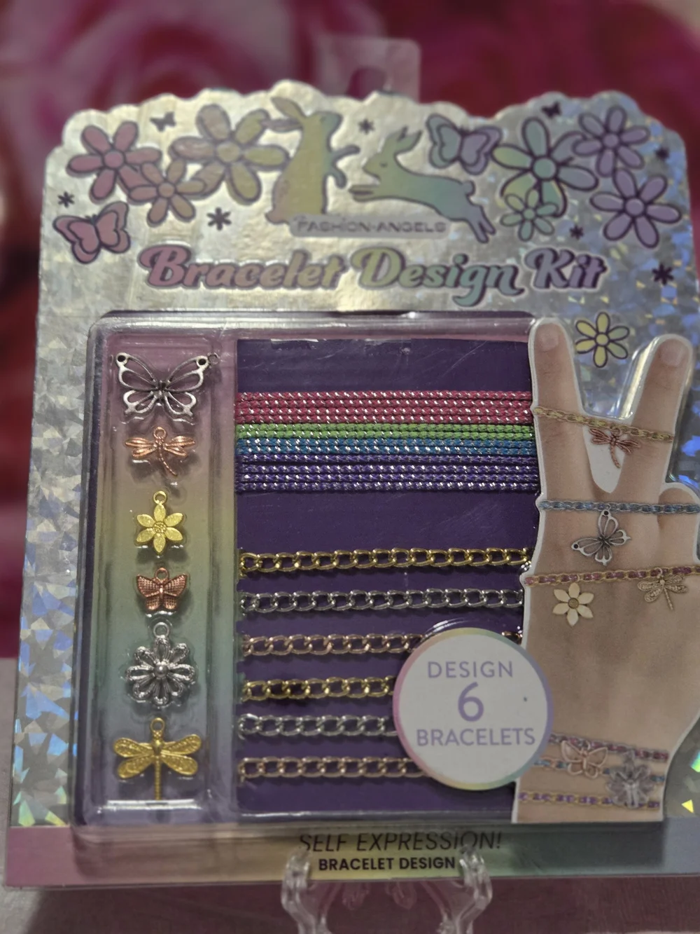 Bracelet Design Kit - Pink & Multicolor Kids Bracelet Set